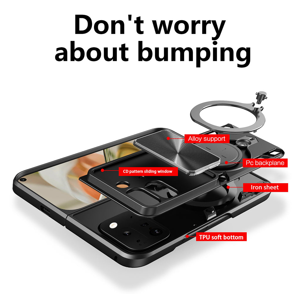 Husa pentru Google Pixel 9 Pro Fold, Techsuit, CamGuard Pro, Rosie