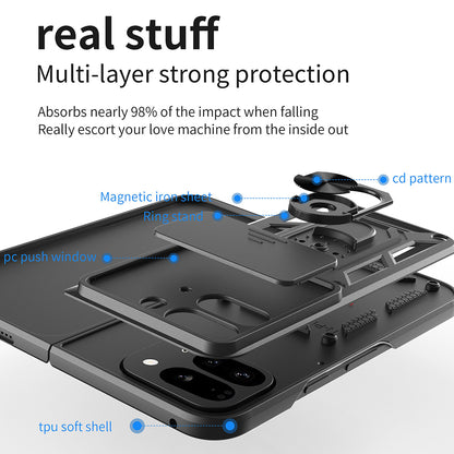 Husa pentru Google Pixel 9 Pro Fold, Techsuit, CamShield, Albastra