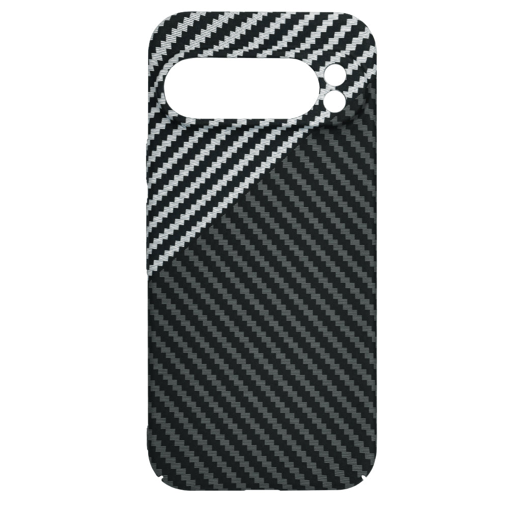 Husa pentru Google Pixel 9 Pro, Techsuit, Carbonite FiberShell, Neagra Gri