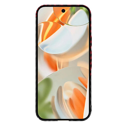 Husa pentru Google Pixel 9 Pro, Techsuit, Carbonite FiberShell, Neagra Rosie