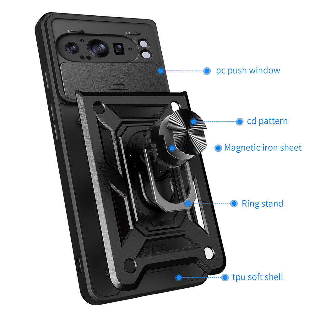 Husa pentru Google Pixel 9 Pro XL, Techsuit, CamShield, Verde