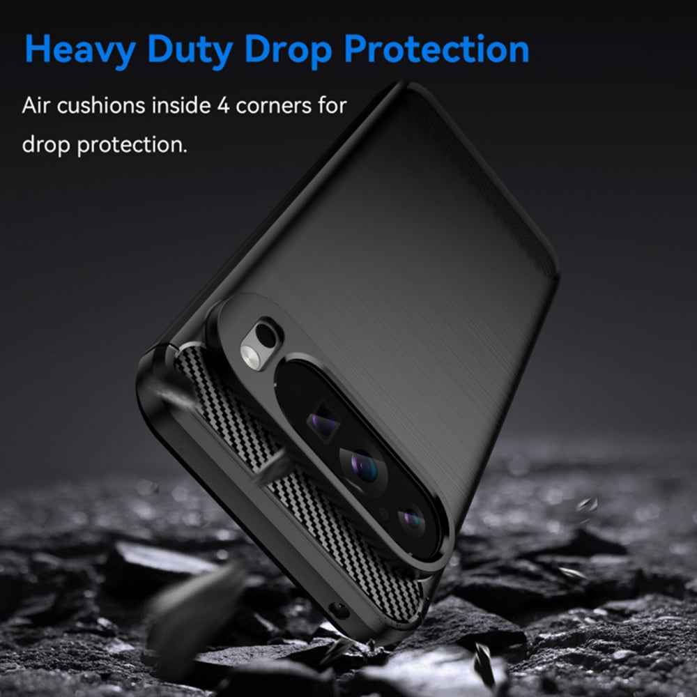 Husa pentru Google Pixel 9 Pro XL, Techsuit, Carbon, Neagra