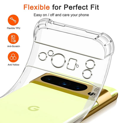 Husa pentru Google Pixel 9 Pro XL, Techsuit, Shockproof Clear, Transparenta