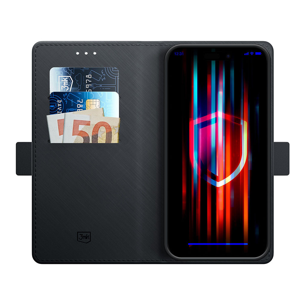 Husa pentru Google Pixel 9a, 3MK, Wallet, Neagra