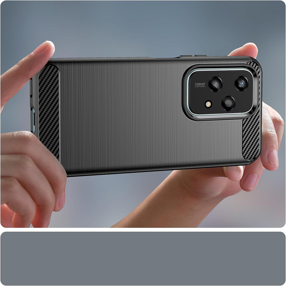 Husa pentru Honor 200 Lite, Techsuit, Carbon, Albastra