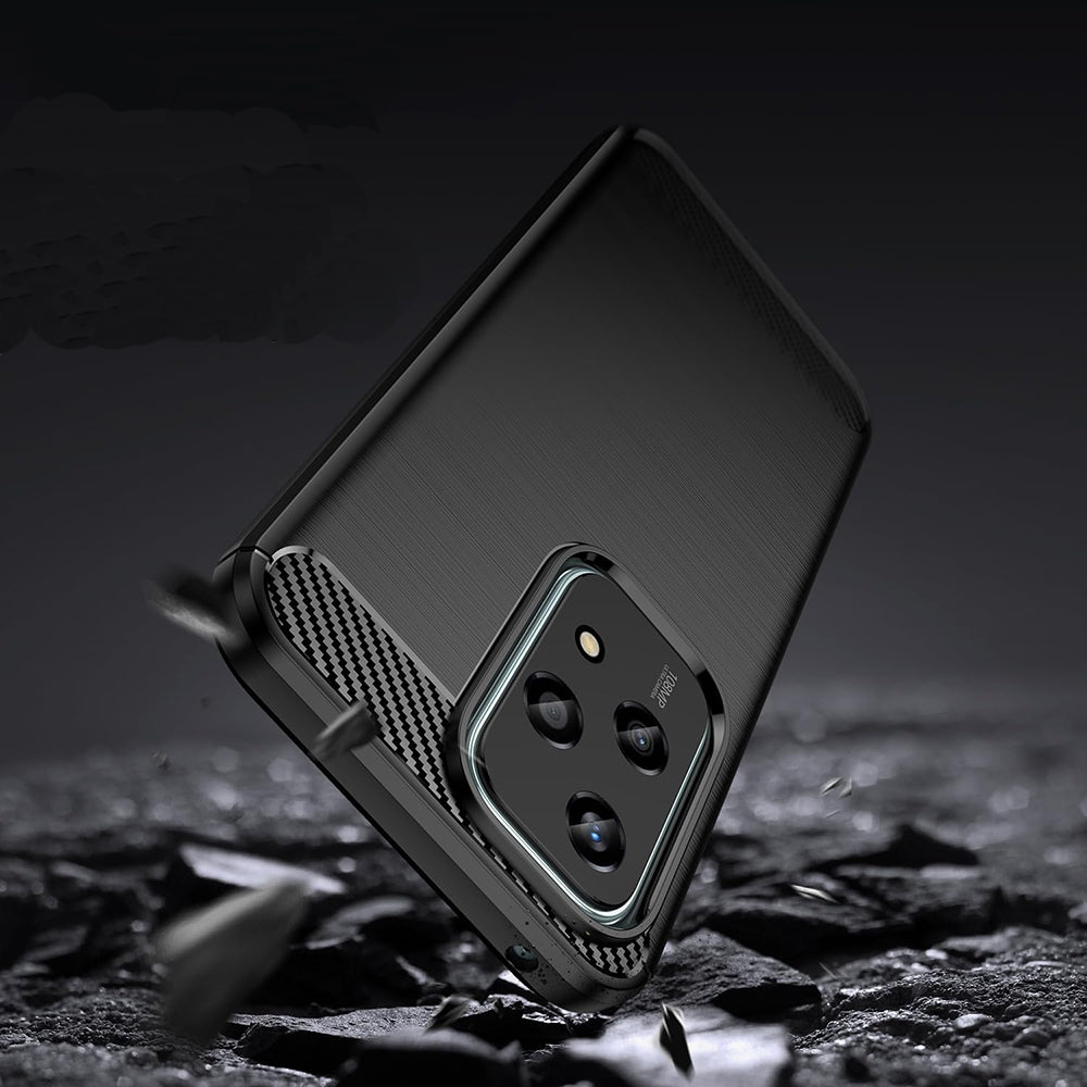 Husa pentru Honor 200 Lite, Techsuit, Carbon, Neagra