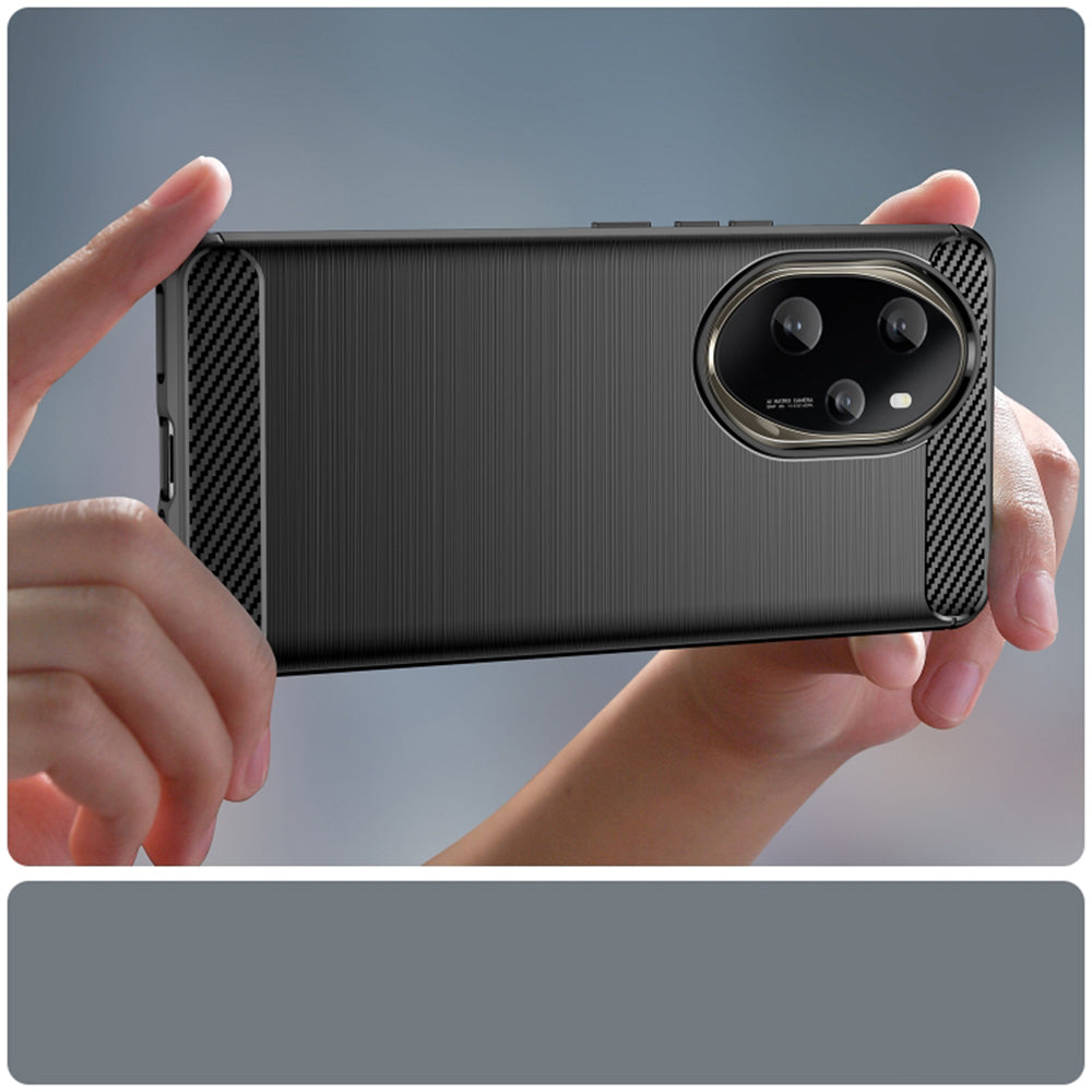 Husa pentru Honor 200 Pro, Techsuit, Carbon, Neagra