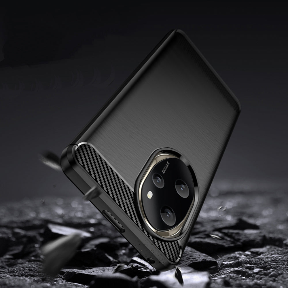 Husa pentru Honor 200, Techsuit, Carbon, Neagra
