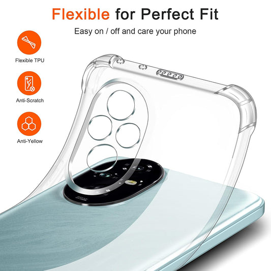 Husa pentru Honor 200, Techsuit, Shockproof Clear, Transparenta