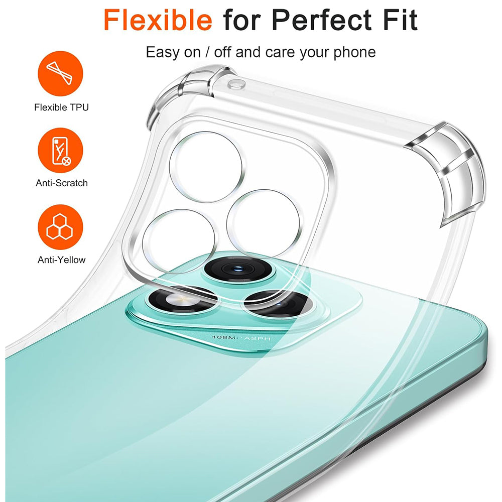 Husa pentru Honor 400 Lite, Techsuit, Shockproof Clear, Transparenta