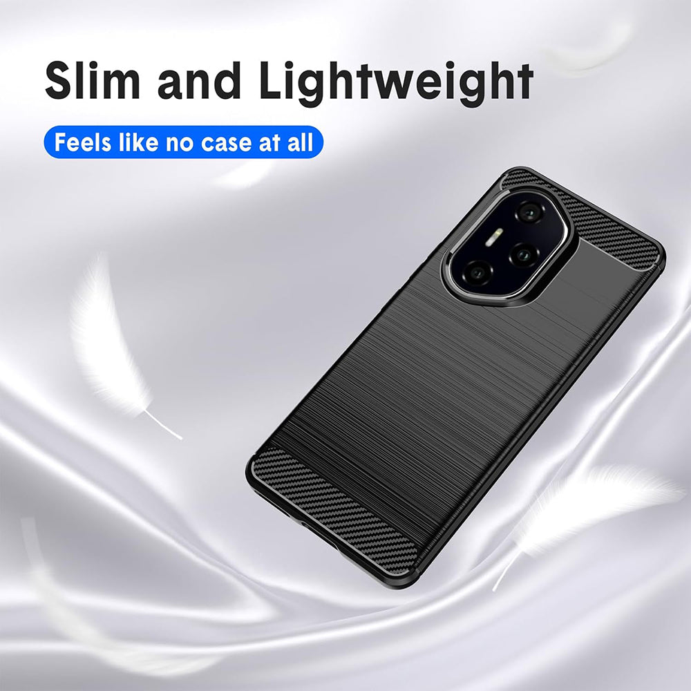 Husa pentru Honor 400 Pro, Techsuit, Carbon, Neagra