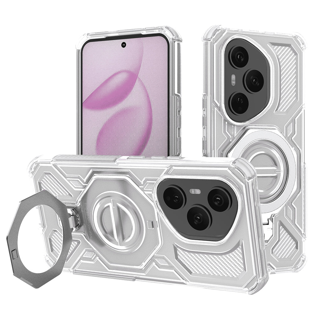 Husa pentru Honor 400 Pro, Techsuit, Carbon Shield Pro, Alba