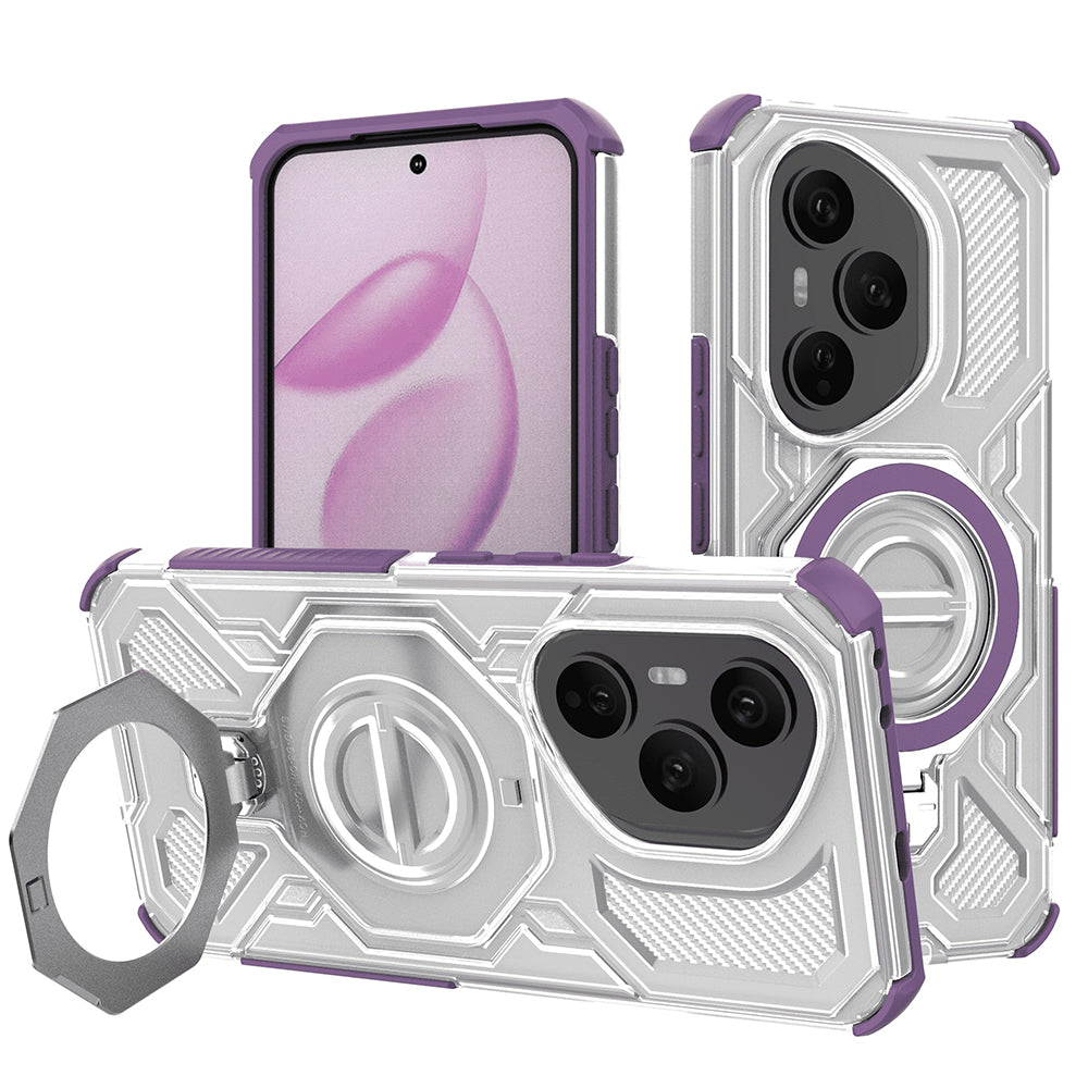 Husa pentru Honor 400 Pro, Techsuit, Carbon Shield Pro, Mov
