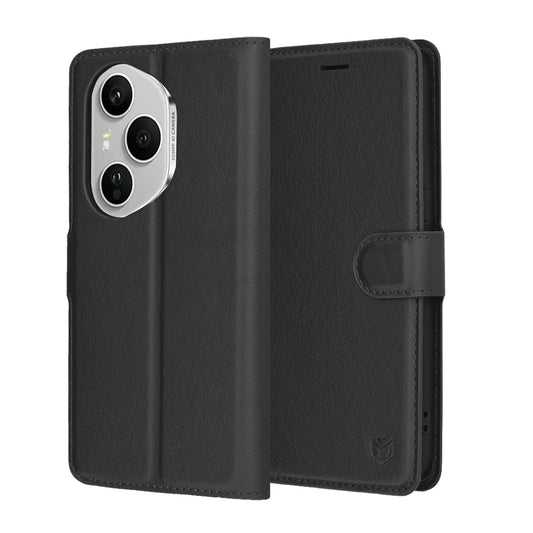 Husa pentru Honor 400 Pro, Techsuit, Leather Folio, Neagra