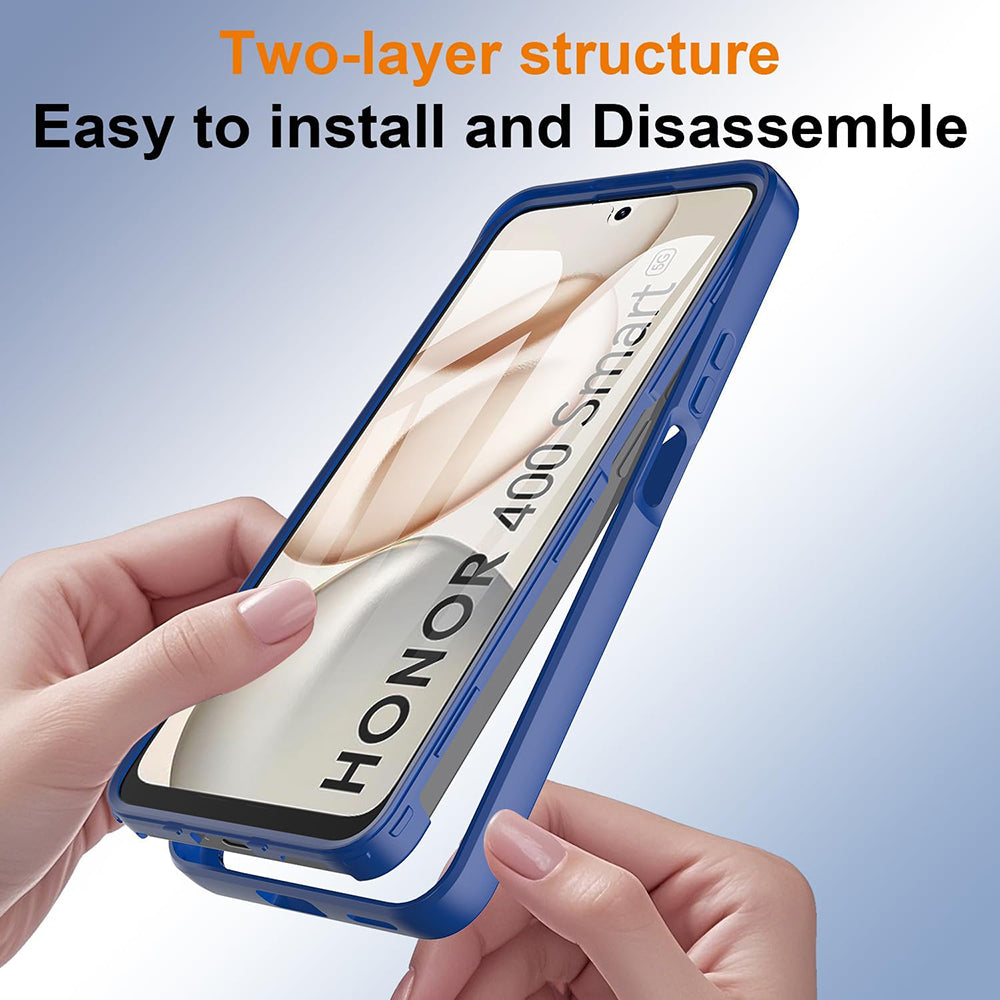 Husa pentru Honor 400 Smart 4G / X7d 4G / 400 Smart 5G, Techsuit, ColorVerse 360, Albastra