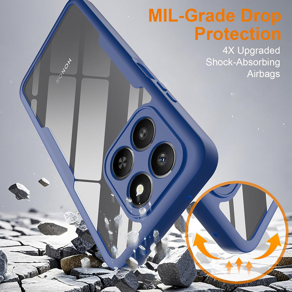 Husa pentru Honor 400 Smart 4G / X7d 4G / 400 Smart 5G, Techsuit, ColorVerse 360, Albastra