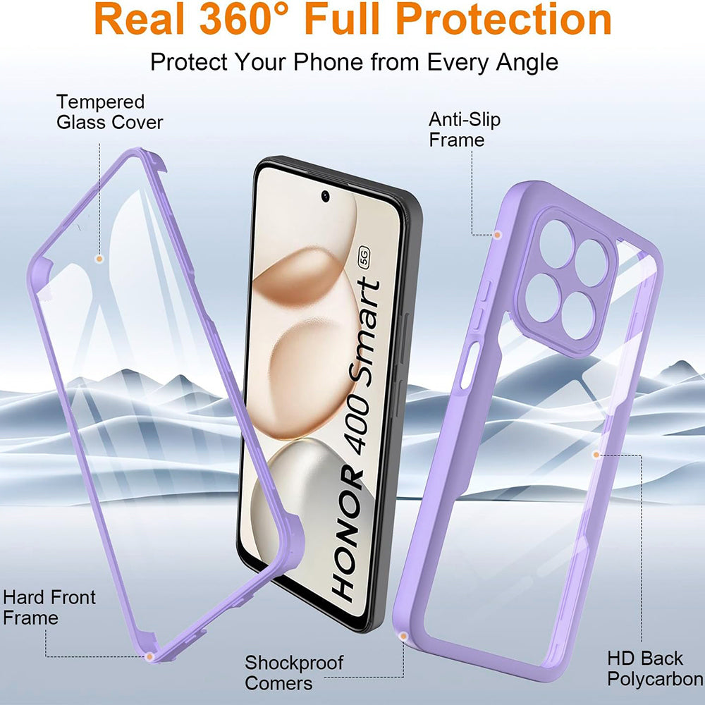 Husa pentru Honor 400 Smart 4G / X7d 4G / 400 Smart 5G, Techsuit, ColorVerse 360, Mov