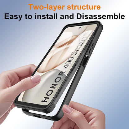 Husa pentru Honor 400 Smart 4G / X7d 4G / 400 Smart 5G, Techsuit, ColorVerse 360, Neagra