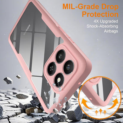 Husa pentru Honor 400 Smart 4G / X7d 4G / 400 Smart 5G, Techsuit, ColorVerse 360, Roz