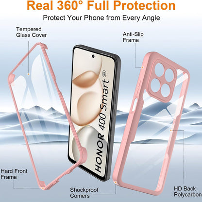 Husa pentru Honor 400 Smart 4G / X7d 4G / 400 Smart 5G, Techsuit, ColorVerse 360, Roz
