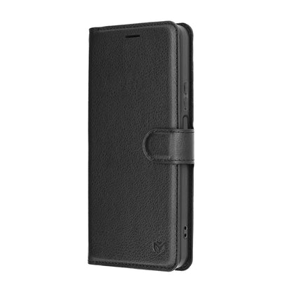 Husa pentru Honor 400 Smart 4G / X7d 4G / 400 Smart 5G, Techsuit, Leather Folio, Neagra