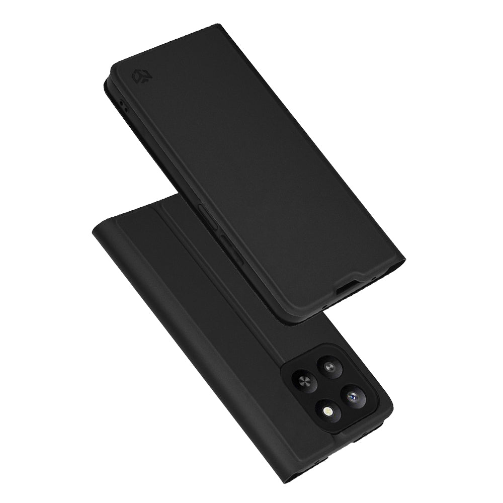 Husa pentru Honor 400 Smart 4G / X7d 4G / 400 Smart 5G, Techsuit, Magskin Book, Neagra