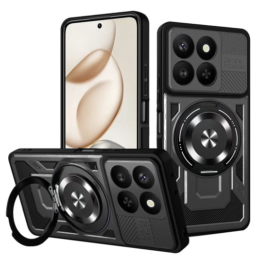 Husa pentru Honor 400 Smart 4G / X7d 4G / 400 Smart 5G, Techsuit, RuggedCam, Neagra