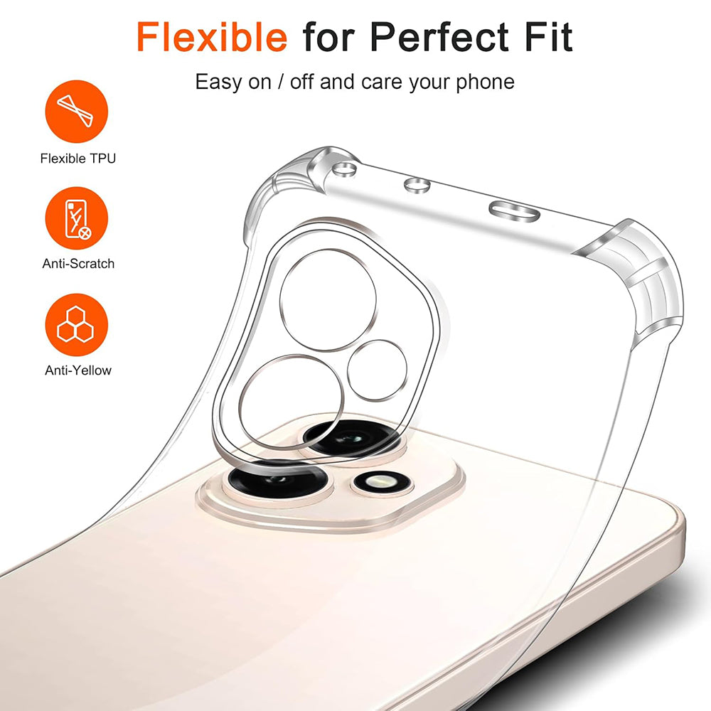 Husa pentru Honor 400, Techsuit, Shockproof Clear, Transparenta