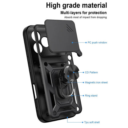 Husa pentru Honor 600 Lite, OEM, CamShield, Neagra