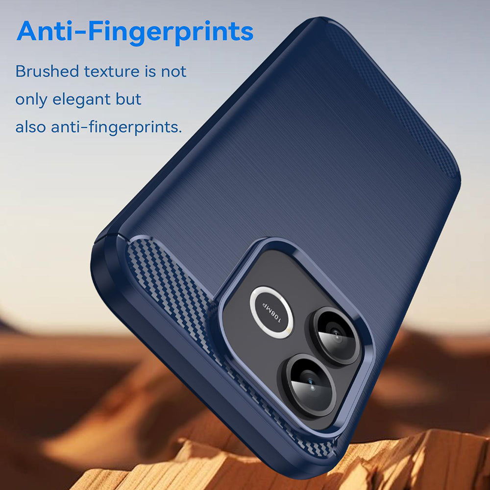 Husa pentru Honor 600 Lite, Techsuit, Carbon, Albastra