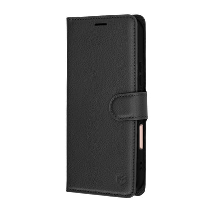Husa pentru Honor 600 Lite, Techsuit, Leather Folio, Neagra