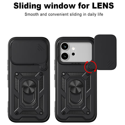 Husa pentru Honor 600 Pro / 600, Techsuit, CamShield, Albastra