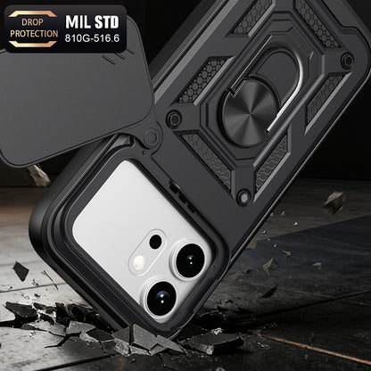 Husa pentru Honor 600 Pro / 600, Techsuit, CamShield, Albastra