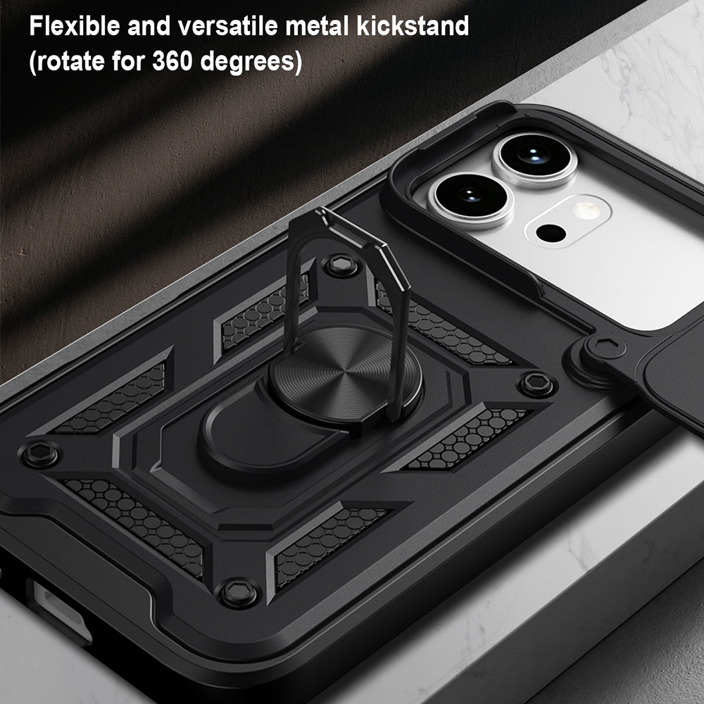 Husa pentru Honor 600 Pro / 600, Techsuit, CamShield, Albastra
