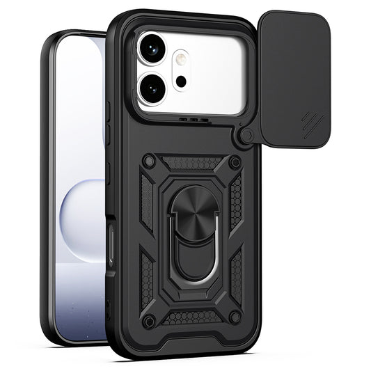 Husa pentru Honor 600 Pro / 600, Techsuit, CamShield, Neagra