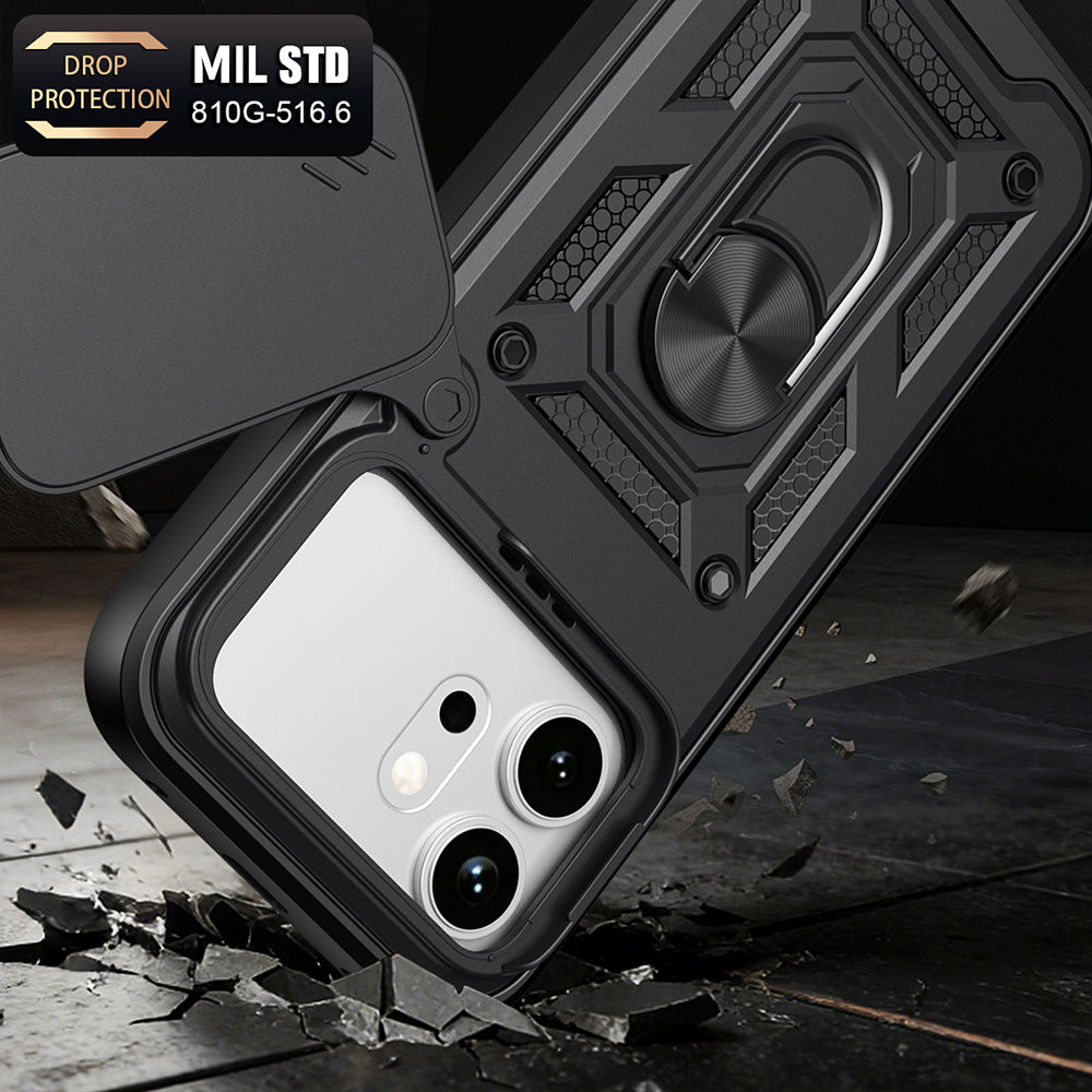 Husa pentru Honor 600 Pro / 600, Techsuit, CamShield, Neagra