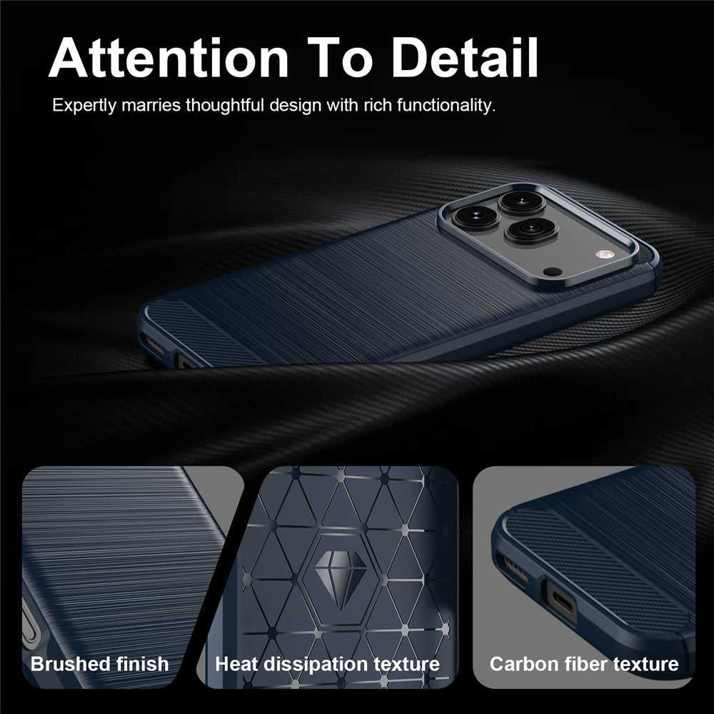 Husa pentru Honor 600 Pro / 600, Techsuit, Carbon, Albastra