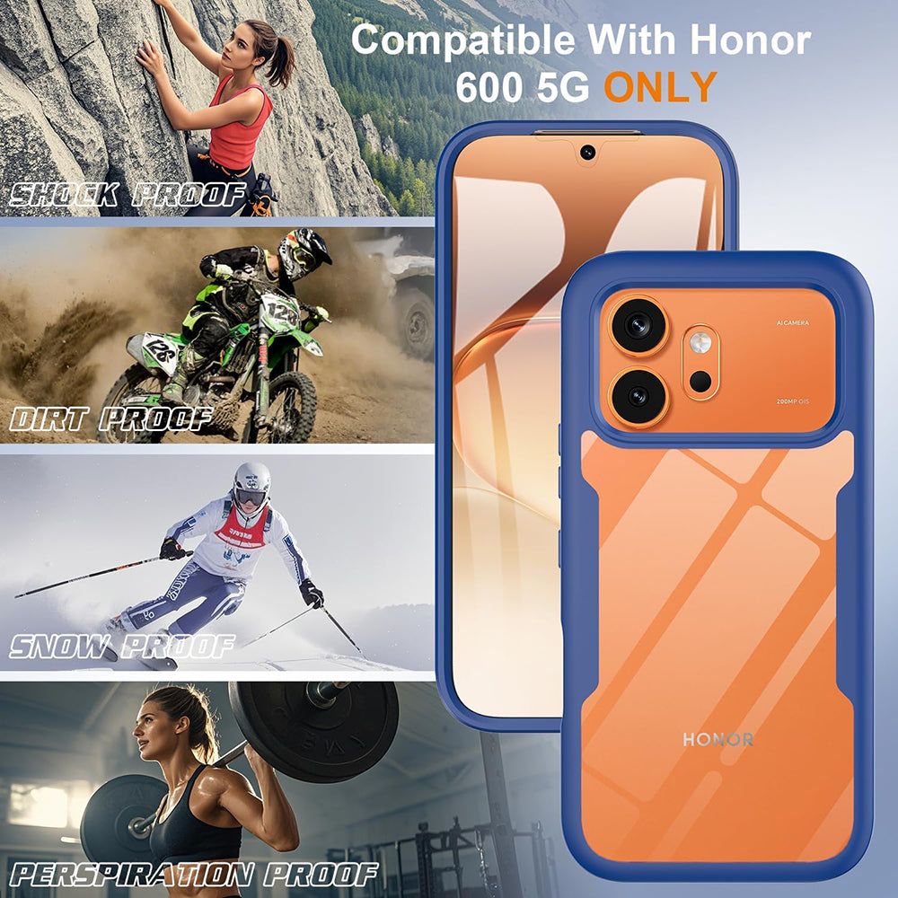 Husa pentru Honor 600 Pro / 600, Techsuit, ColorVerse 360, Albastra