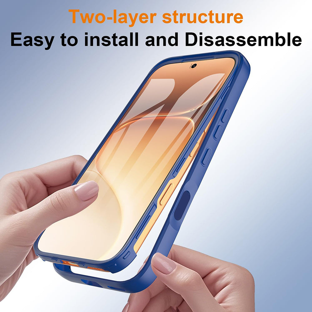 Husa pentru Honor 600 Pro / 600, Techsuit, ColorVerse 360, Albastra
