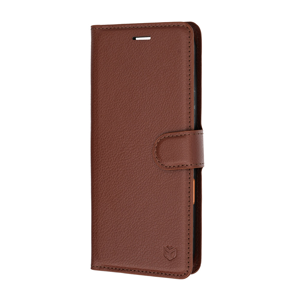 Husa pentru Honor 600 Pro / 600, Techsuit, Leather Folio, Maro