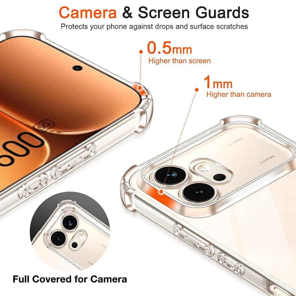 Husa pentru Honor 600 Pro, Techsuit, Shockproof Clear, Transparenta