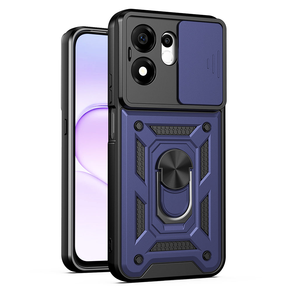 Husa pentru Honor 600 Smart, Techsuit, CamShield, Albastra