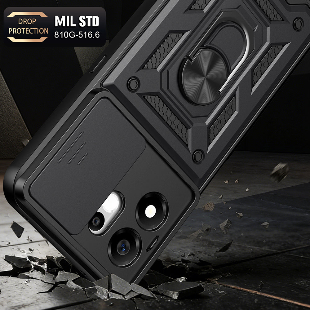 Husa pentru Honor 600 Smart, Techsuit, CamShield, Albastra