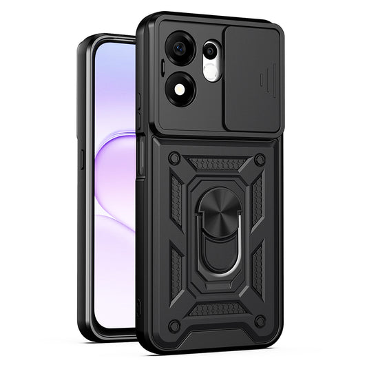 Husa pentru Honor 600 Smart, Techsuit, CamShield, Neagra