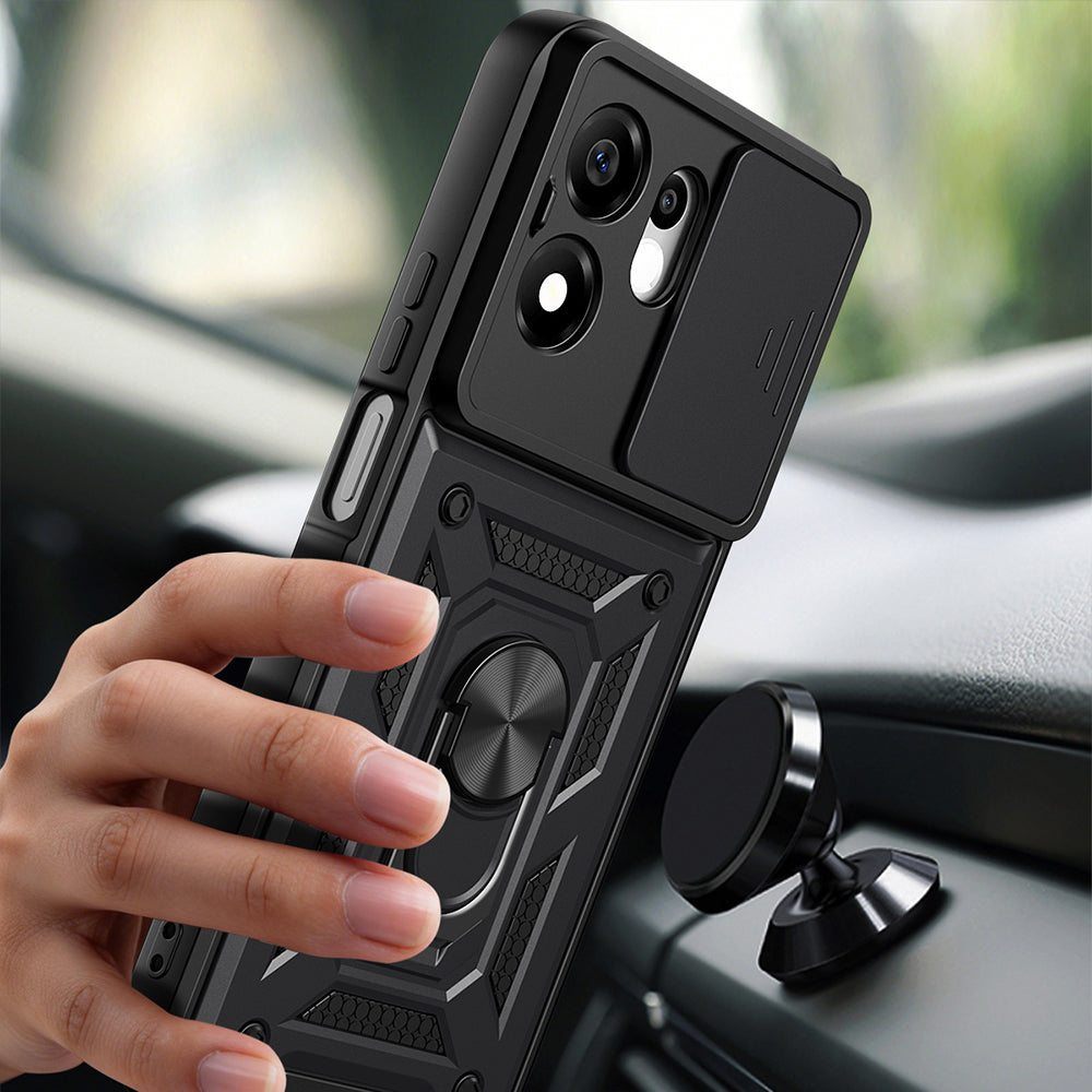 Husa pentru Honor 600 Smart, Techsuit, CamShield, Neagra
