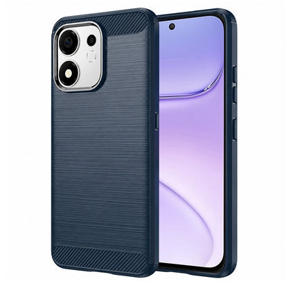 Husa pentru Honor 600 Smart, Techsuit, Carbon, Albastra