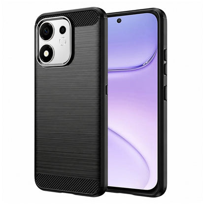 Husa pentru Honor 600 Smart, Techsuit, Carbon, Neagra