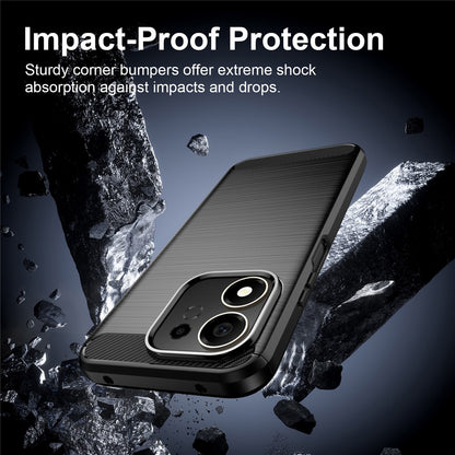 Husa pentru Honor 600 Smart, Techsuit, Carbon, Neagra