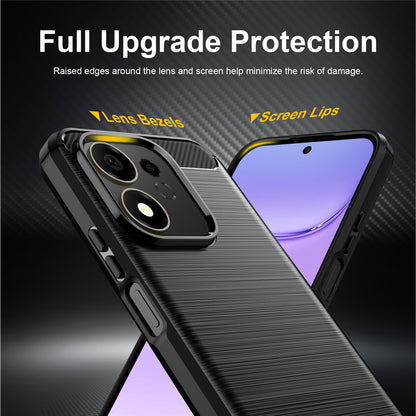 Husa pentru Honor 600 Smart, Techsuit, Carbon, Neagra