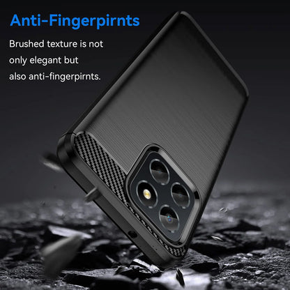 Husa pentru Honor 70 Lite / X6 / X8 5G, Techsuit, Carbon, Neagra